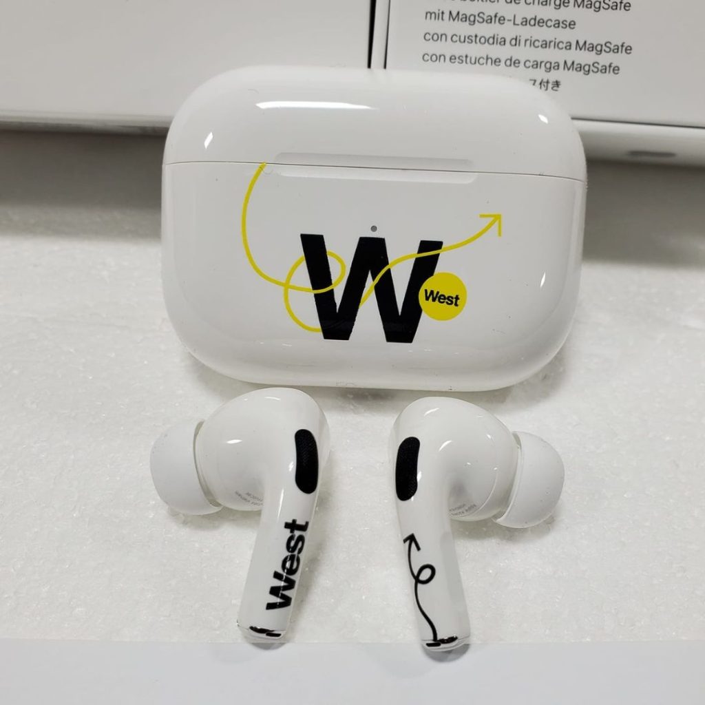 Pad printed airpod