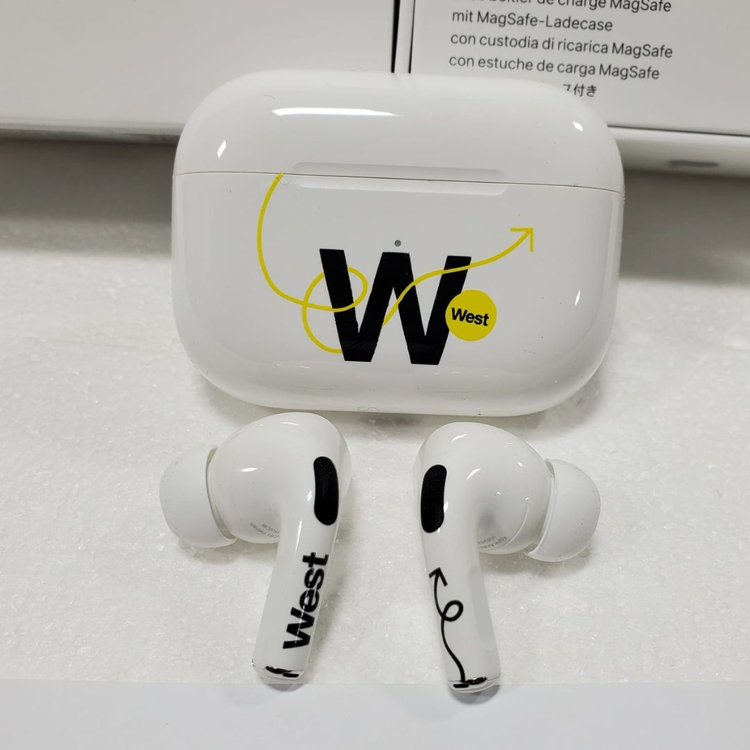 Pad printed airpod