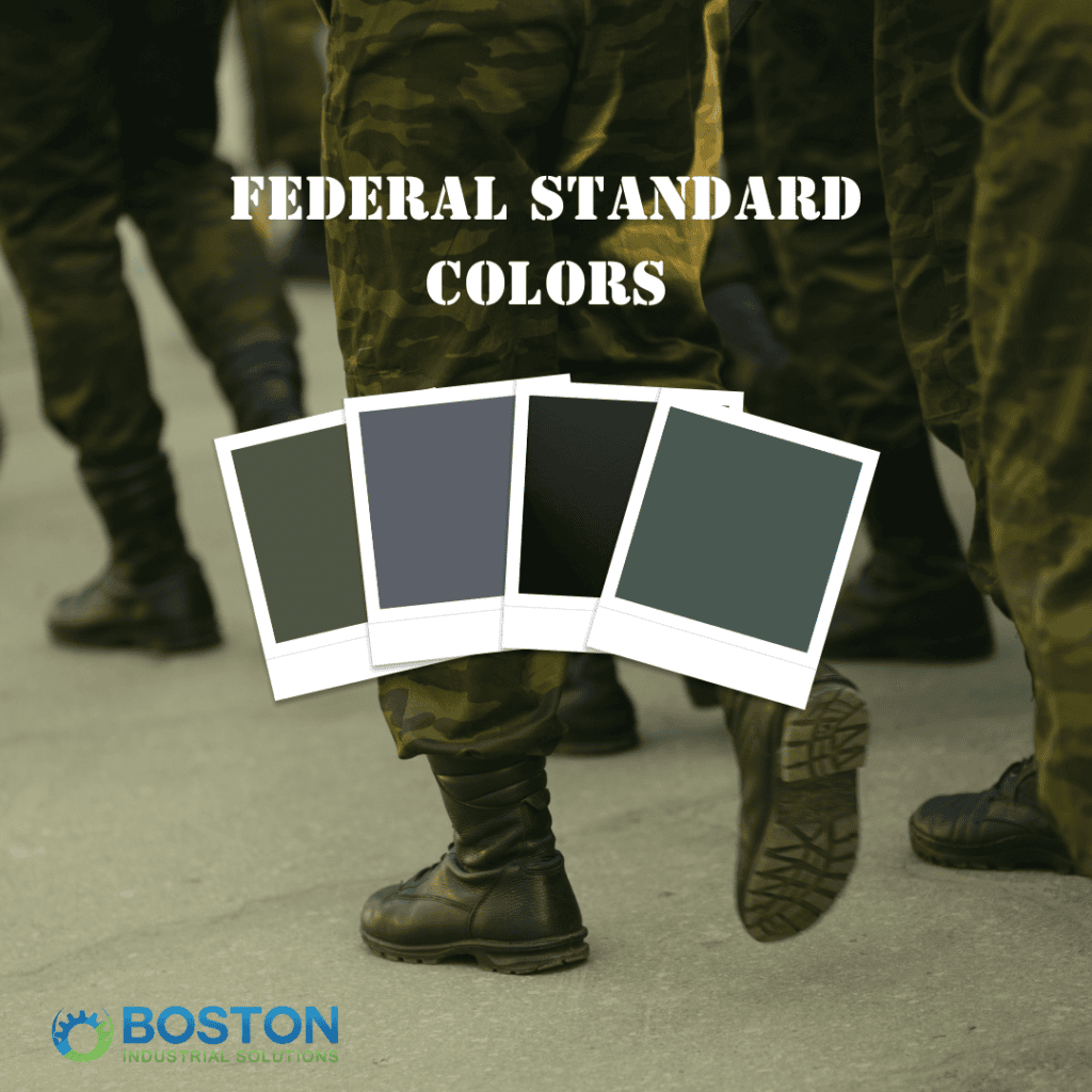 Federal standard colors for military applications